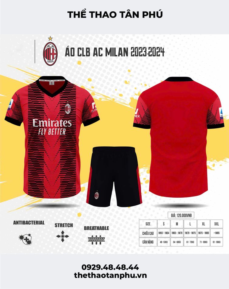 QUẦN ÁO CLB AC MILAN