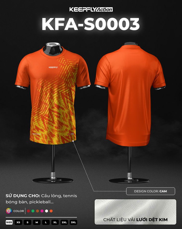 Áo cầu lông pickleball KFA-S0003