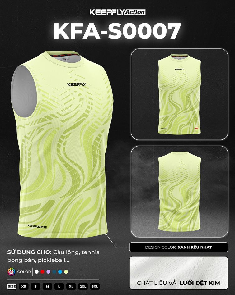 Áo cầu lông pickleball KFA-S0007
