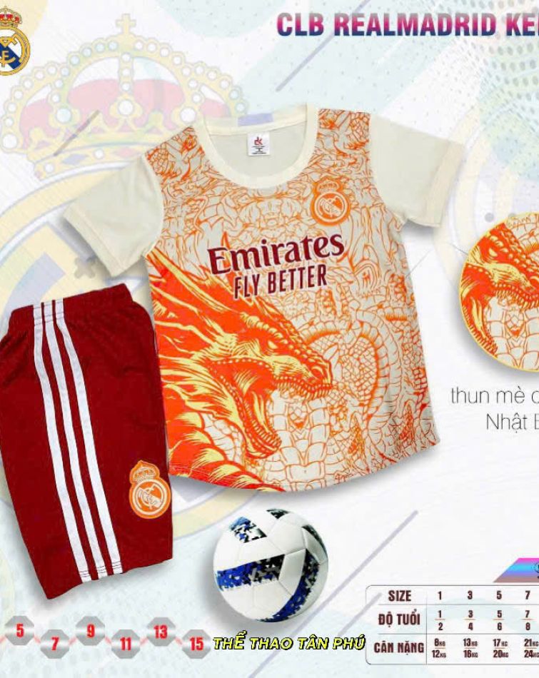 QUẦN ÁO KID CLB REAL MADRID